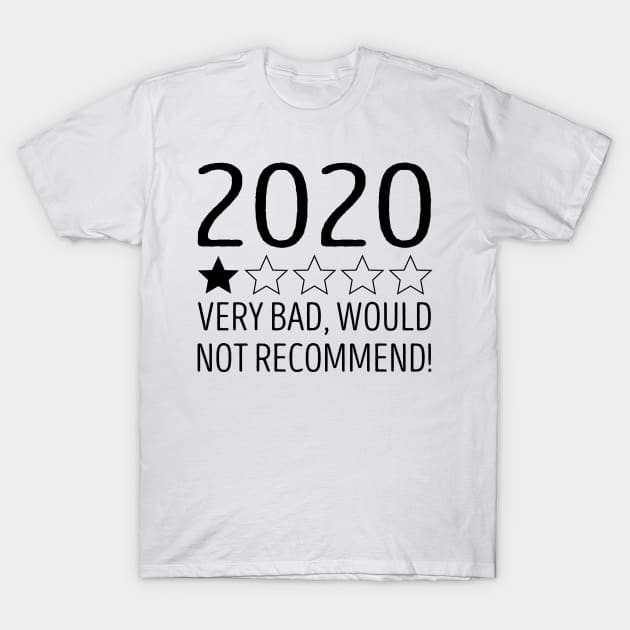 2020 Very Bad Would Not Recommend T-Shirt by DragonTees